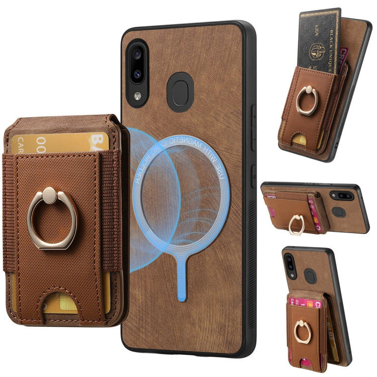 Retro Splitable Magnetic Stand Card Bag Leather Phone Case