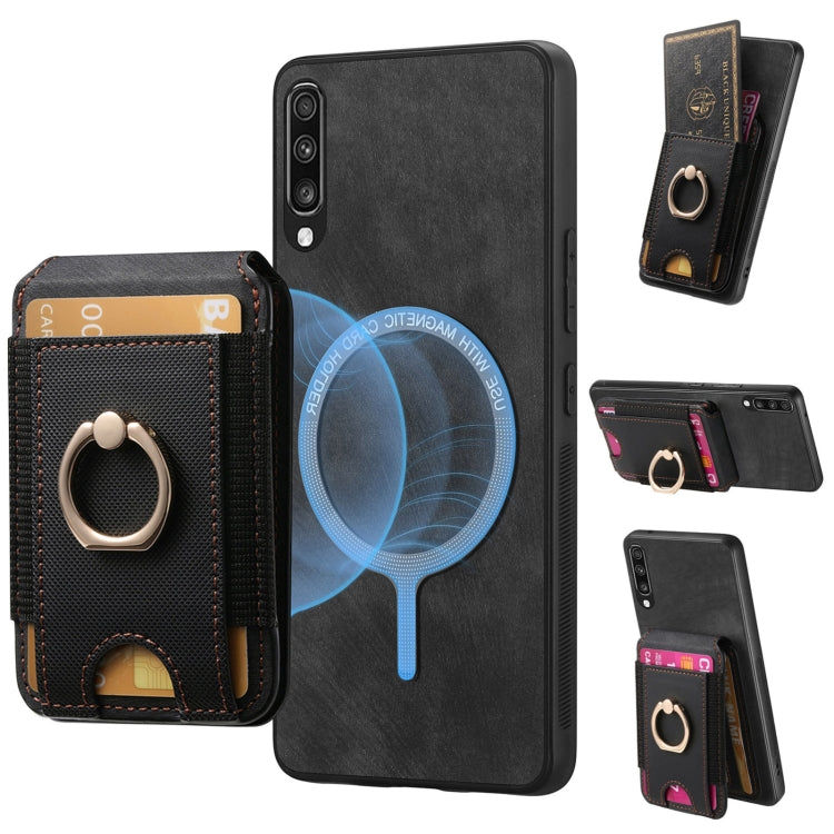 Retro Splitable Magnetic Stand Card Bag Leather Phone Case