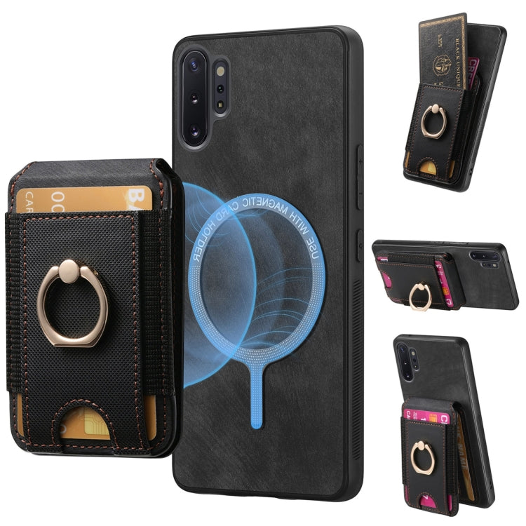 Retro Splitable Magnetic Stand Card Bag Leather Phone Case