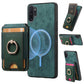 Retro Splitable Magnetic Stand Card Bag Leather Phone Case