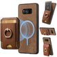 Retro Splitable Magnetic Stand Card Bag Leather Phone Case
