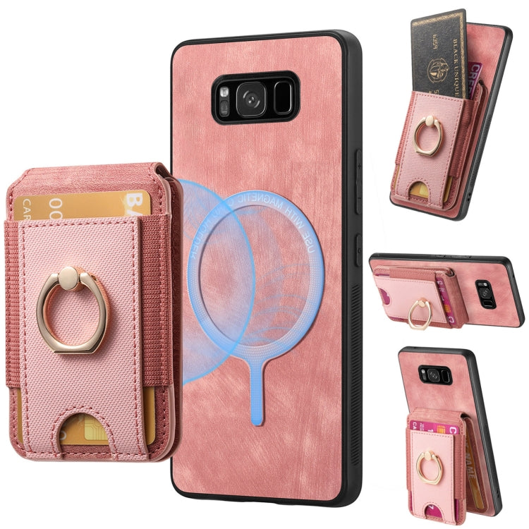 Retro Splitable Magnetic Stand Card Bag Leather Phone Case