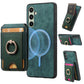 Retro Splitable Magnetic Stand Card Bag Leather Phone Case