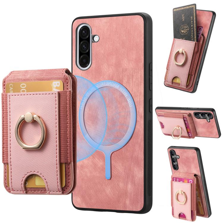 Retro Splitable Magnetic Stand Card Bag Leather Phone Case