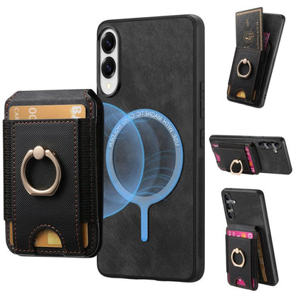 Retro Splitable Magnetic Stand Card Bag Leather Phone Case