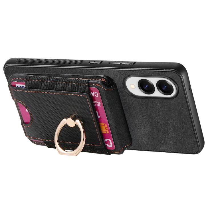 Retro Splitable Magnetic Stand Card Bag Leather Phone Case