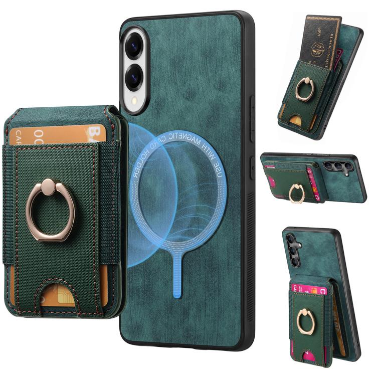 Retro Splitable Magnetic Stand Card Bag Leather Phone Case