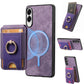 Retro Splitable Magnetic Stand Card Bag Leather Phone Case