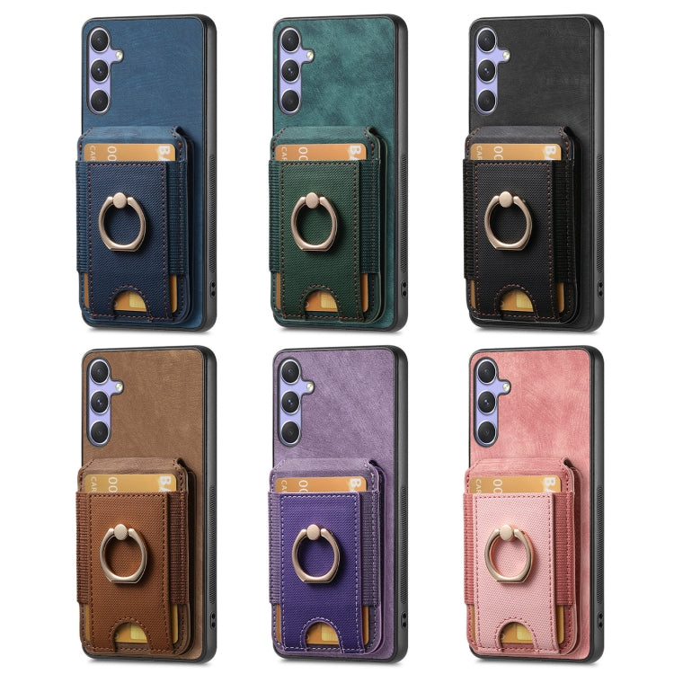 Retro Splitable Magnetic Stand Card Bag Leather Phone Case