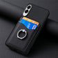 Carbon Fiber Card Wallet Ring Phone Case