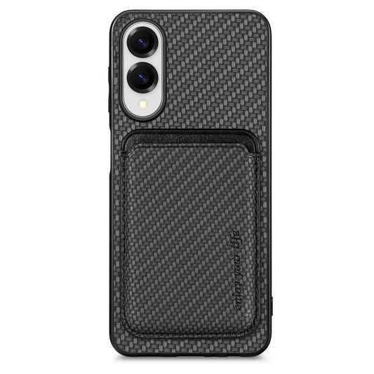 Carbon Fiber Leather Card Magsafe Phone Case, For Samsung Galaxy S25 Edge 5G, For Samsung Galaxy A56 5G, For Samsung Galaxy A36 5G
