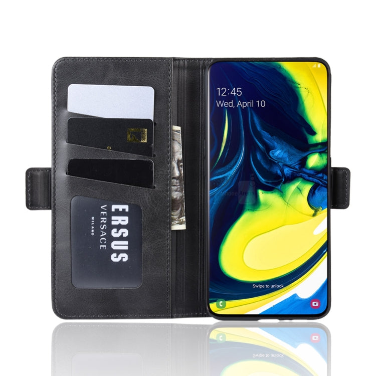 Wallet Stand Leather Cell Phone Case for Galaxy A80/A90，with Wallet & Holder & Card Slots