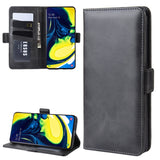 Wallet Stand Leather Cell Phone Case for Galaxy A80/A90，with Wallet & Holder & Card Slots
