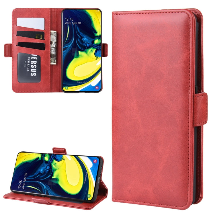 Wallet Stand Leather Cell Phone Case for Galaxy A80/A90，with Wallet & Holder & Card Slots