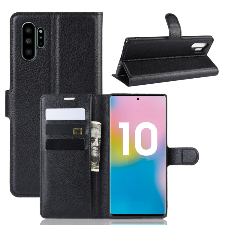 Litchi Texture Horizontal Flip Leather Case for Galaxy Note 10 Pro, with Wallet & Holder & Card Slots