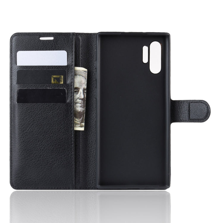 Litchi Texture Horizontal Flip Leather Case for Galaxy Note 10 Pro, with Wallet & Holder & Card Slots