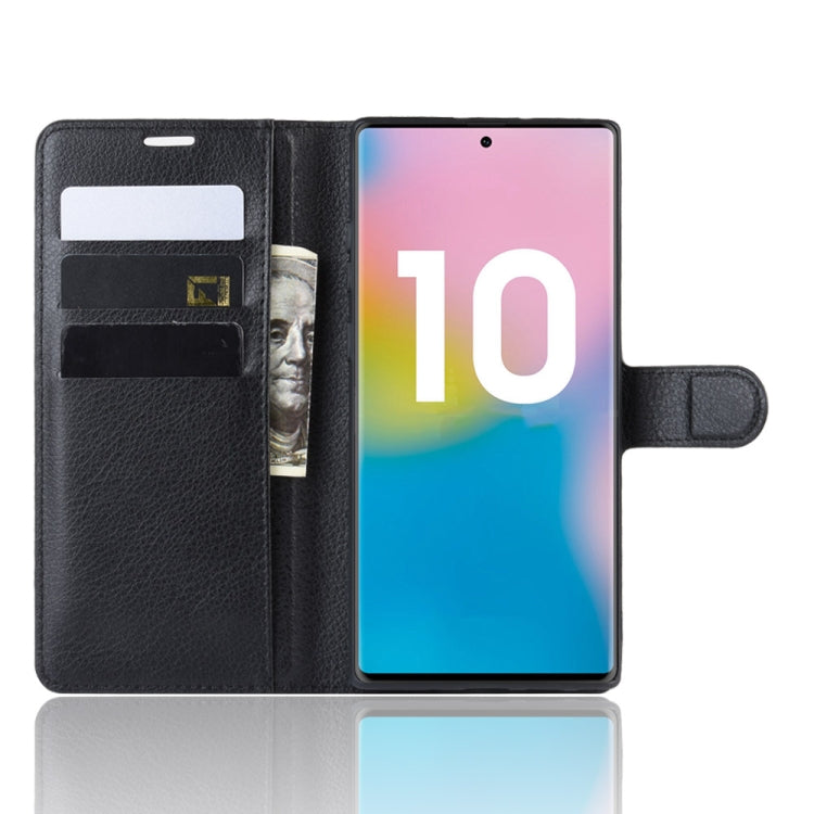 Litchi Texture Horizontal Flip Leather Case for Galaxy Note 10 Pro, with Wallet & Holder & Card Slots