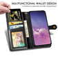 Retro Solid Color Leather Buckle Mobile Phone Protection Leather Case with Photo Frame & Card Slot & Wallet & Bracket Function for Galaxy S10e