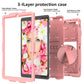 Sockproof Two-Color Silicone Protection Shell For Galaxy Tab A 10.1 (2019) / T510 ,With Holder