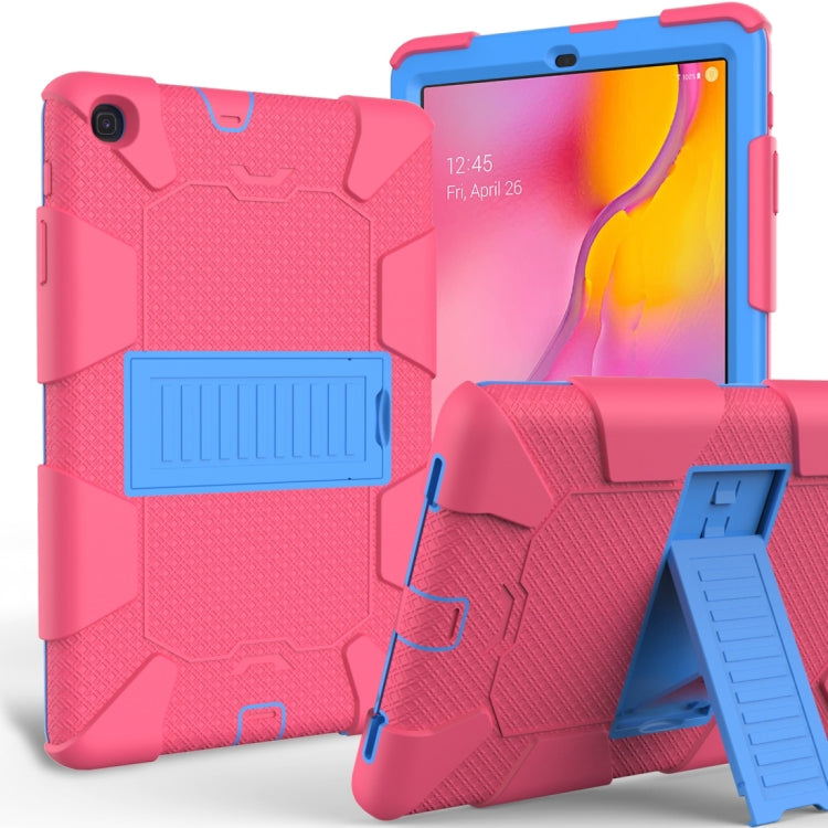 Sockproof Two-Color Silicone Protection Shell For Galaxy Tab A 10.1 (2019) / T510 ,With Holder