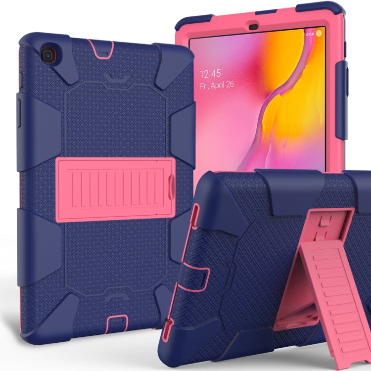 Sockproof Two-Color Silicone Protection Shell For Galaxy Tab A 10.1 (2019) / T510 ,With Holder
