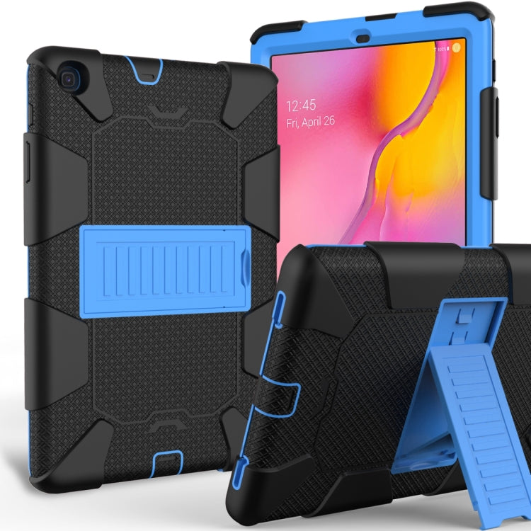 Sockproof Two-Color Silicone Protection Shell For Galaxy Tab A 10.1 (2019) / T510 ,With Holder