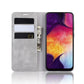 Retro-skin Business Magnetic Suction Leather Case with Purse-Bracket-Chuck For Galaxy A50
