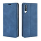 Retro-skin Business Magnetic Suction Leather Case with Purse-Bracket-Chuck For Galaxy A50
