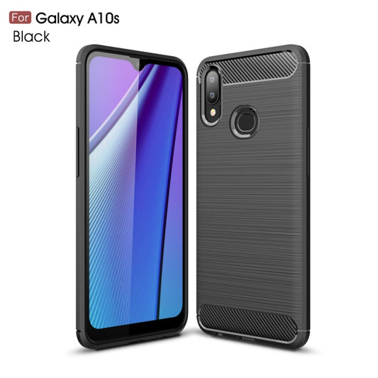 Brushed Texture Carbon Fiber TPU Case for Galaxy A10s