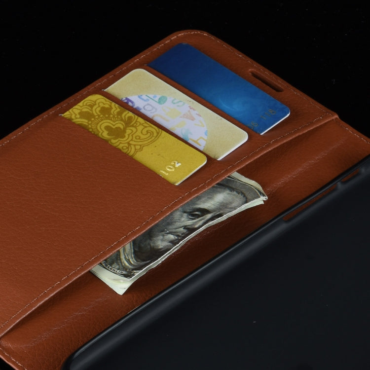 For Galaxy A10s  Litchi Texture Horizontal Flip Leather Case , with Wallet & Holder & Card Slots