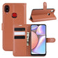 For Galaxy A10s  Litchi Texture Horizontal Flip Leather Case , with Wallet & Holder & Card Slots