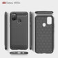 For Galaxy M30S Brushed Texture Carbon Fiber TPU Case
