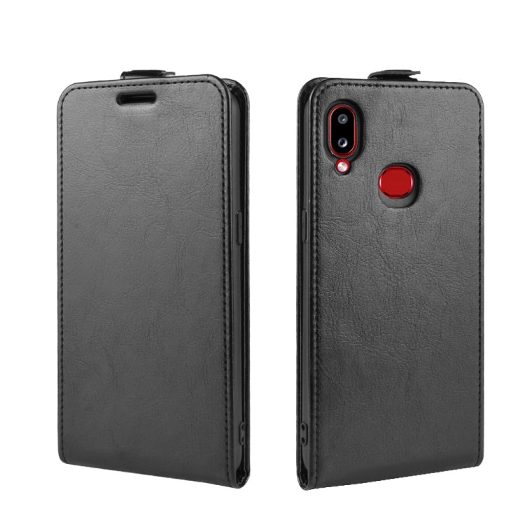 For Galaxy A10s Crazy Horse Vertical Flip Leather Protective Case