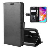 For Galaxy A20s R64 Texture Single Fold Horizontal Flip Leather Case with Holder & Card Slots & Wallet