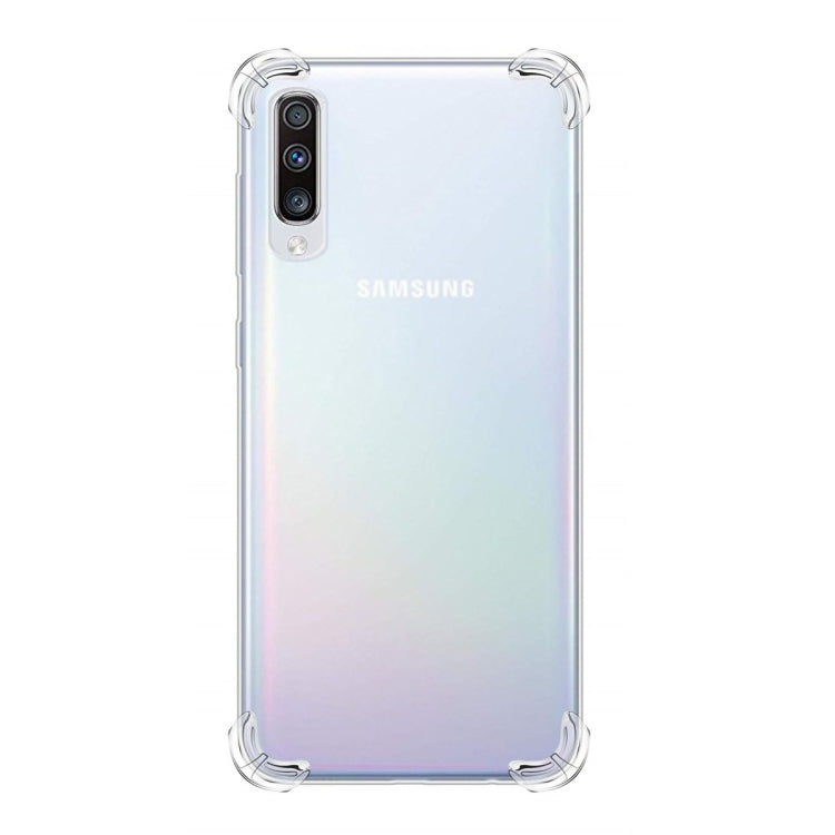 For Galaxy A70 Four-Corner Anti-Drop Ultra-Thin Transparent TPU Phone Case