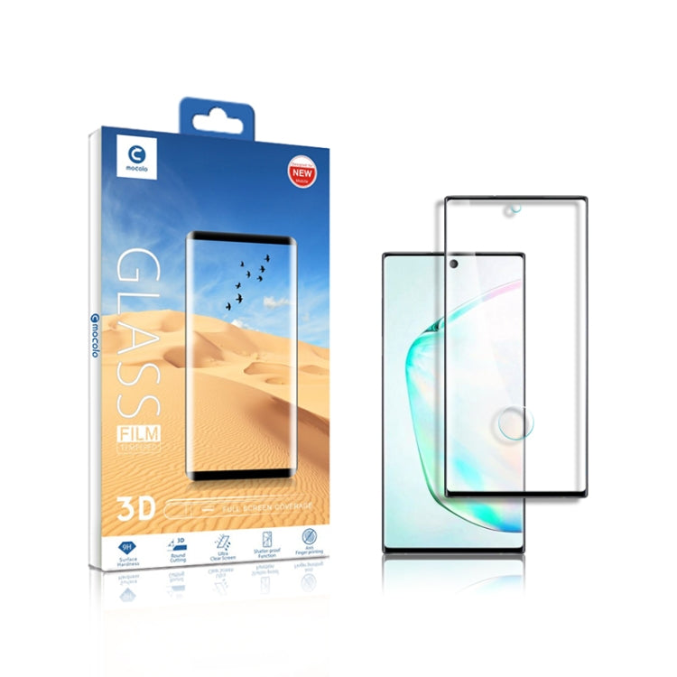 mocolo 0.33mm 9H 3D Curved Full Screen Tempered Glass Film, Support fingerprint unlock