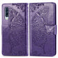 For Galaxy A30S Butterfly Love Flower Embossed Horizontal Flip Leather Case with Bracket / Card Slot / Wallet / Lanyard