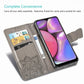 For Galaxy A20S  Butterfly Love Flower Embossed Horizontal Flip Leather Case with Bracket / Card Slot / Wallet / Lanyard