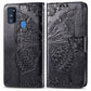 For Galaxy M30s  Butterfly Love Flower Embossed Horizontal Flip Leather Case with Bracket Lanyard Card Slot Wallet