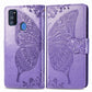 For Galaxy M30s  Butterfly Love Flower Embossed Horizontal Flip Leather Case with Bracket Lanyard Card Slot Wallet