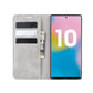 For Galaxy Note10+   Retro-skin Business Magnetic Suction Leather Case with Holder & Card Slots & Wallet