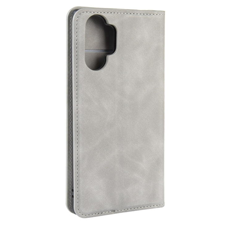 For Galaxy Note10+   Retro-skin Business Magnetic Suction Leather Case with Holder & Card Slots & Wallet