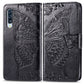 For Galaxy A70s  Butterfly Love Flower Embossed Horizontal Flip Leather Case with Bracket / Card Slot / Wallet / Lanyard