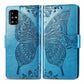 For Galaxy A51 Butterfly Love Flower Embossed Horizontal Flip Leather Case with Bracket / Card Slot / Wallet / Lanyard