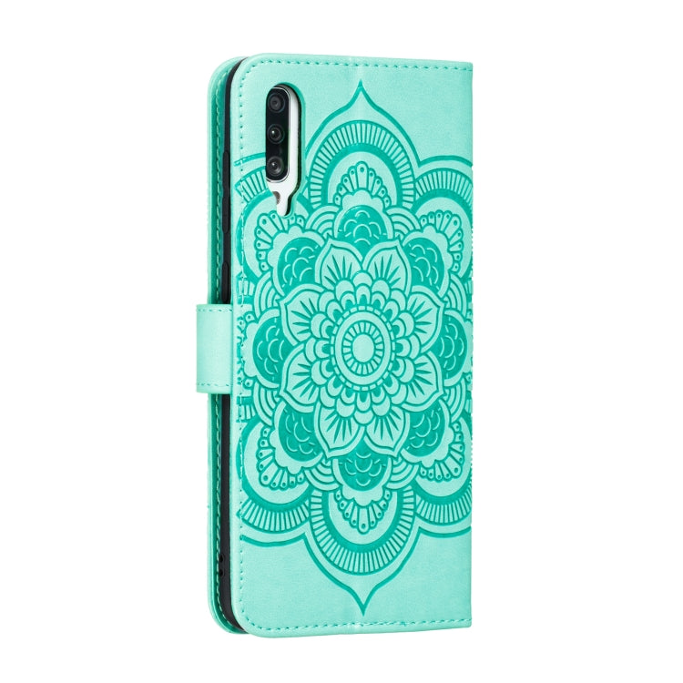 For Galaxy A70s  Mandala Embossing Pattern Horizontal Flip Leather Case with Holder & Card Slots & Wallet & Photo Frame & Lanyard