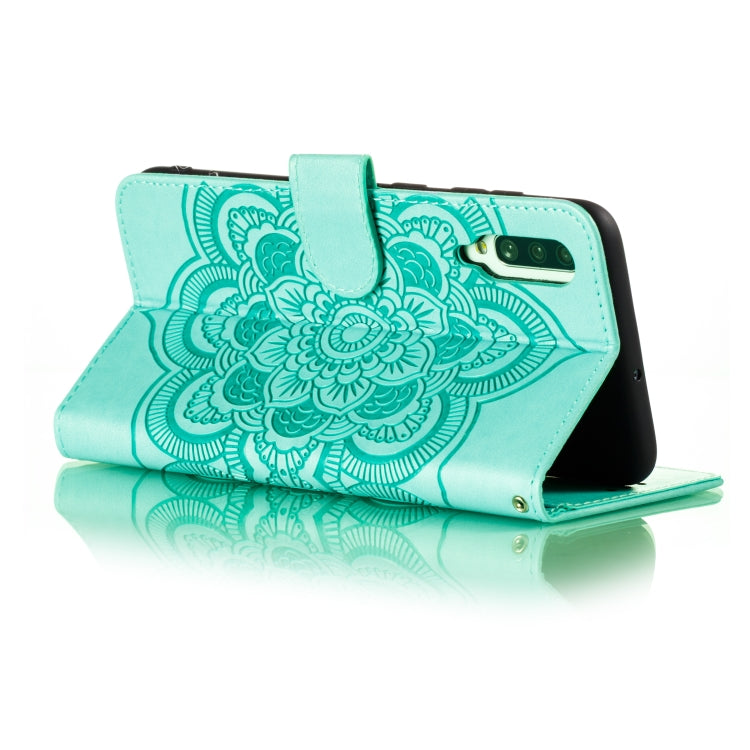 For Galaxy A70s  Mandala Embossing Pattern Horizontal Flip Leather Case with Holder & Card Slots & Wallet & Photo Frame & Lanyard