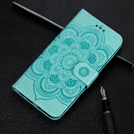 For Galaxy A70s  Mandala Embossing Pattern Horizontal Flip Leather Case with Holder & Card Slots & Wallet & Photo Frame & Lanyard