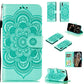 For Galaxy A70s  Mandala Embossing Pattern Horizontal Flip Leather Case with Holder & Card Slots & Wallet & Photo Frame & Lanyard