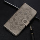 For Galaxy A70s  Mandala Embossing Pattern Horizontal Flip Leather Case with Holder & Card Slots & Wallet & Photo Frame & Lanyard