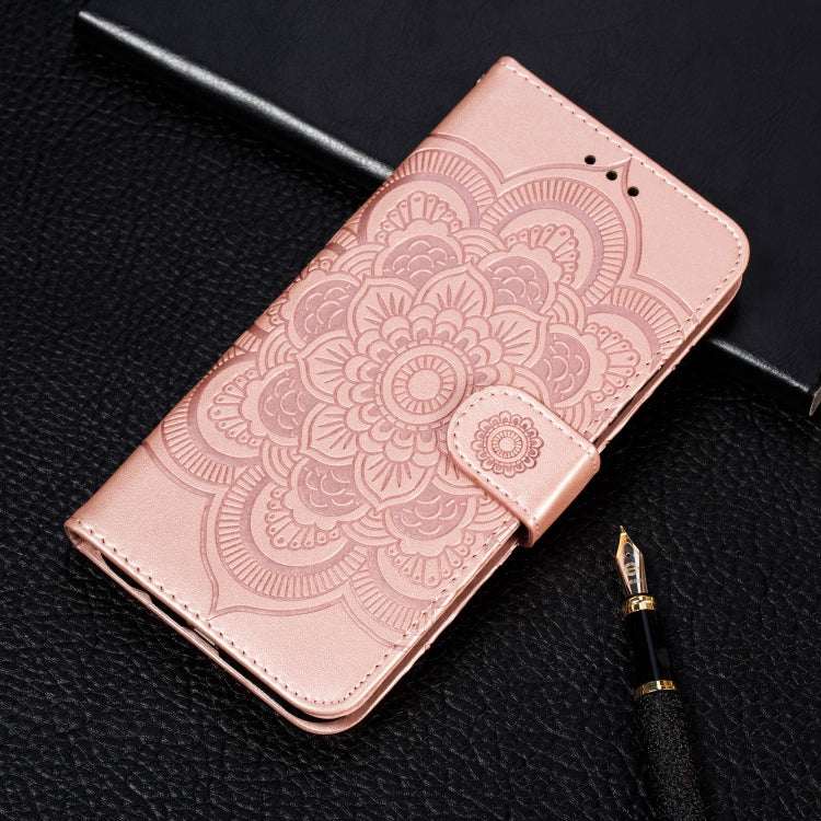 For Galaxy A70s  Mandala Embossing Pattern Horizontal Flip Leather Case with Holder & Card Slots & Wallet & Photo Frame & Lanyard